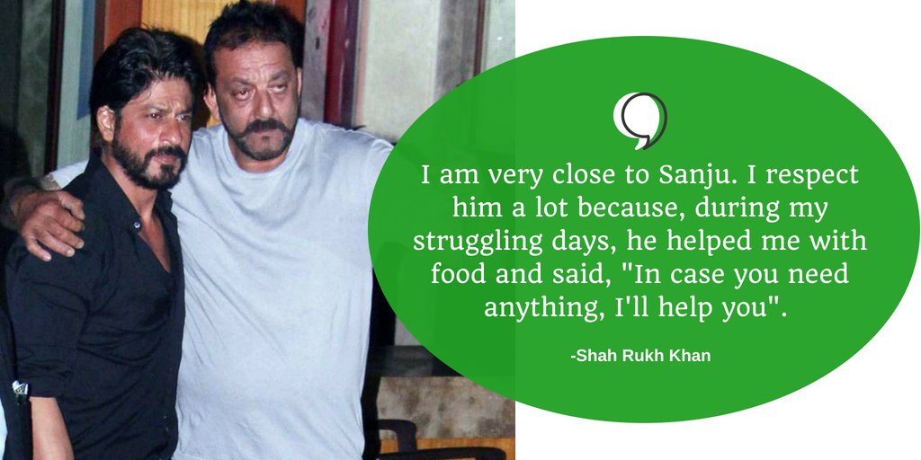 SRK on Sanjay Dutt's Charity Work