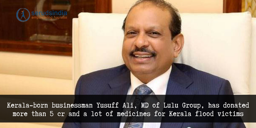 Yusuff Ali, MD of Lulu Group Donated 15 Crores for Kerala Flood Victims