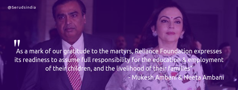 Mukesh Ambani & Neeta Ambani Charity - Reliance Foundation