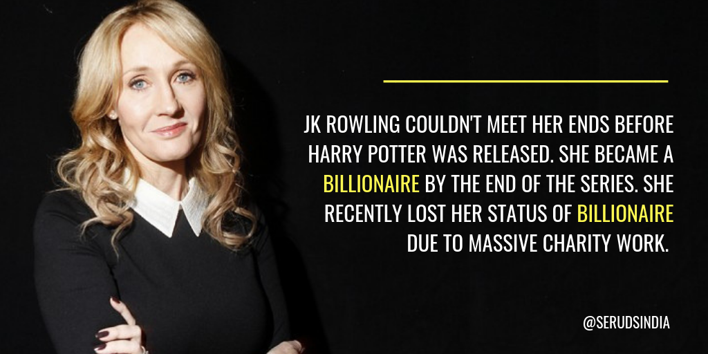 JK Rowling Charity Work- Billionaire Became Millionaire Due to Donations