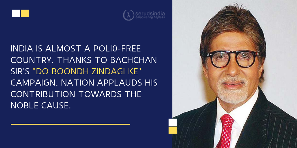 Amitabh Bachchan Charity work for Polio Campaign