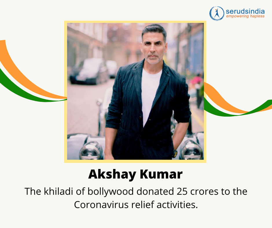 Akshay Kumar - Indian Celebrity Donations for Coronavirus Charity Relief Funds