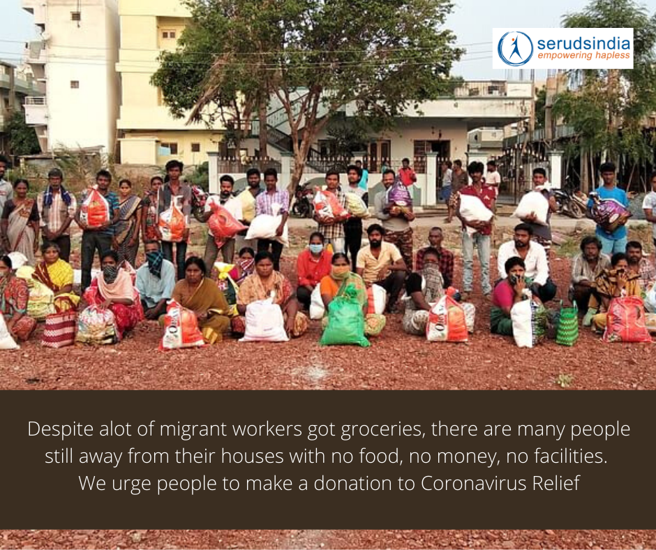 Despite alot of migrant workers got groceries, there are many people still away from their houses with no food, no money, no facilities. We urge people to make a donation to Coronavirus Relief