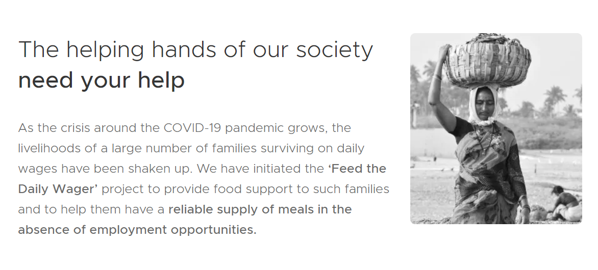 ZOMATO - Best Coronavirus Charity Feeding India