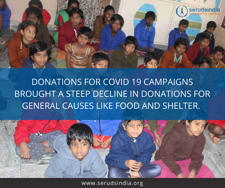 Donations for COVID 19 campaigns brought a steep decline in donations for general causes like food and shelter.