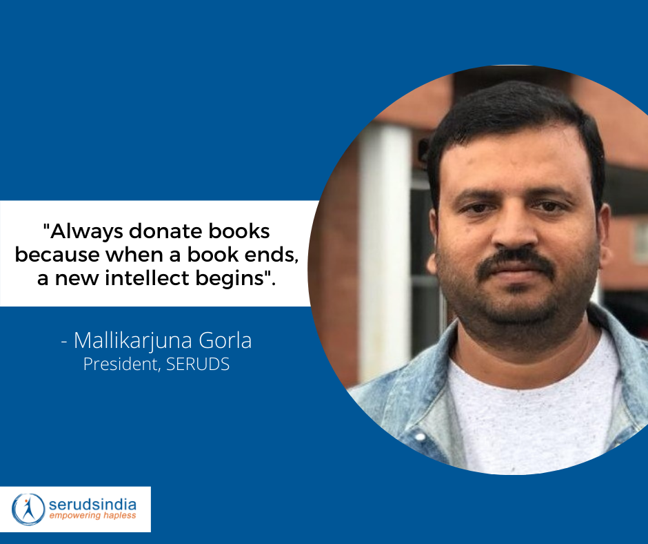 _Always donate books because when a book ends, a new intellect begins_. - Mallikarjuna