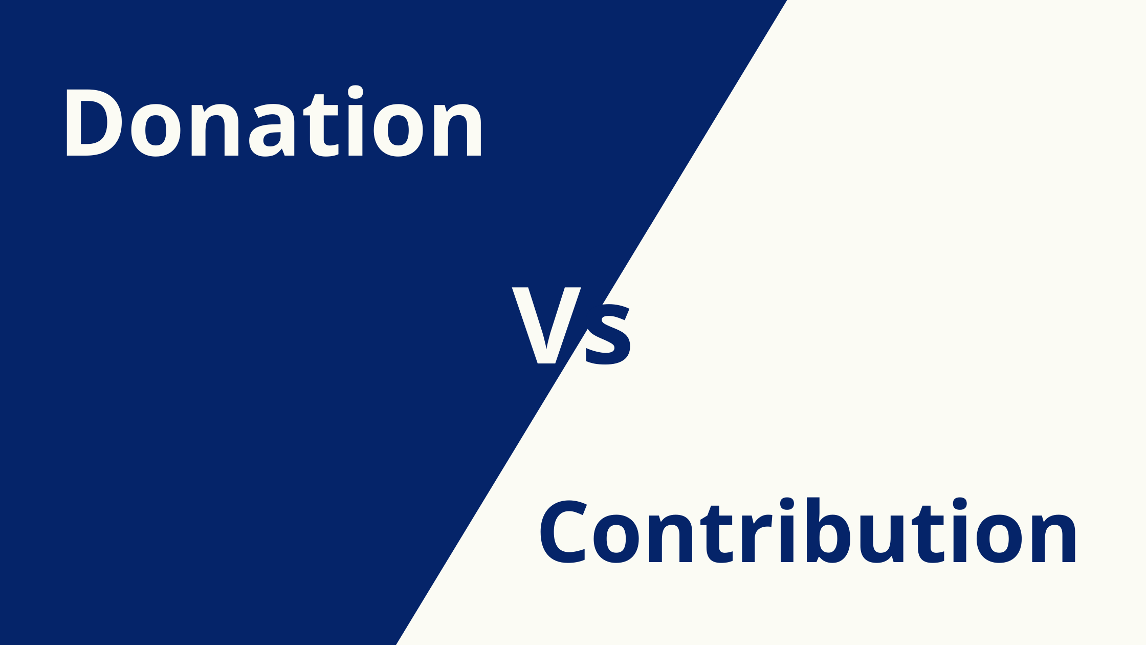 What Is The Difference Between A Donation And A Contribution