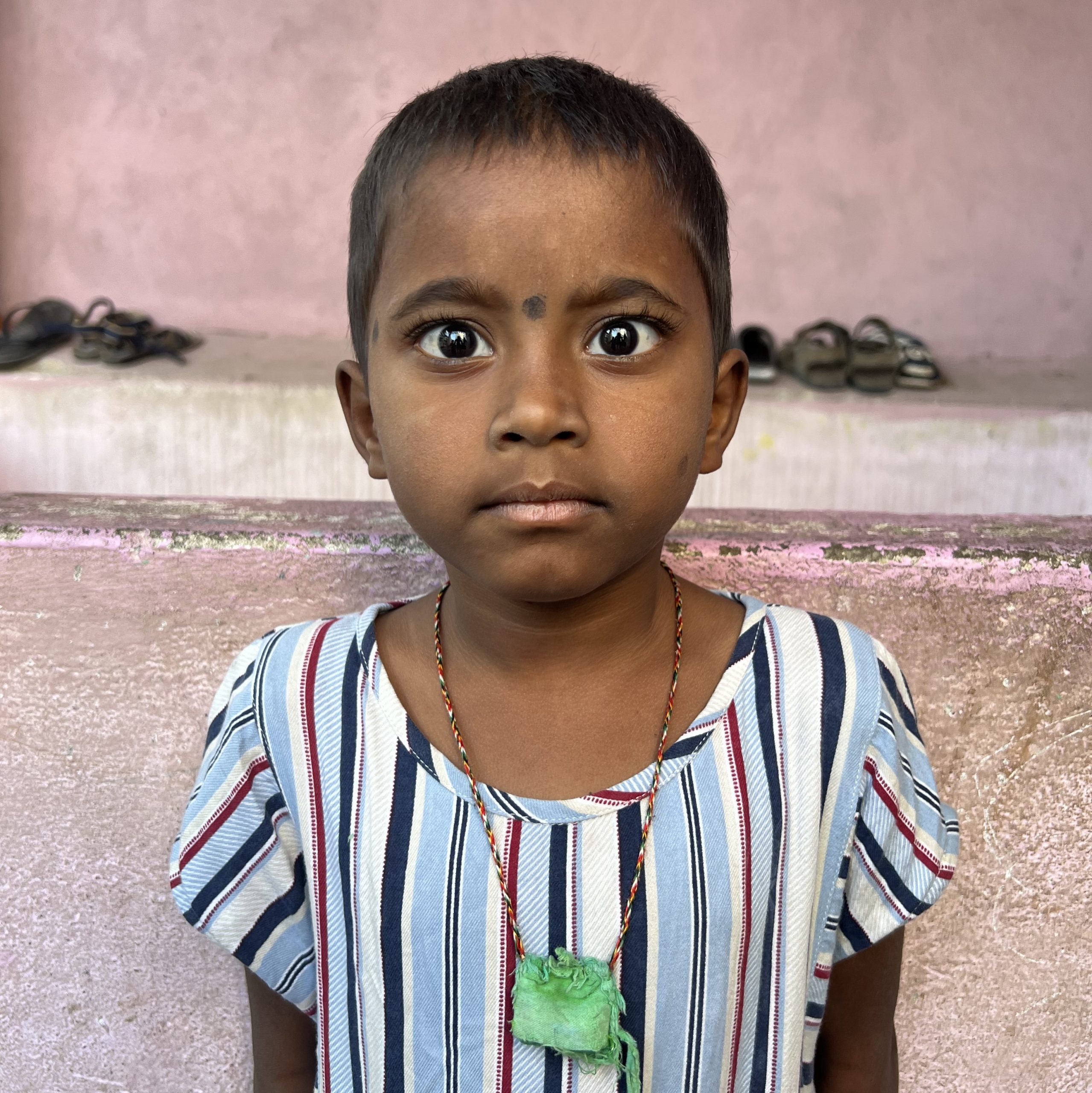 Sponsor Girl Child in India Lokitha in SERUDS Orphanage. She's 5 years old, studying in Lower KG. Father is alcoholic and mother is daily wager, and cannot take care of children.