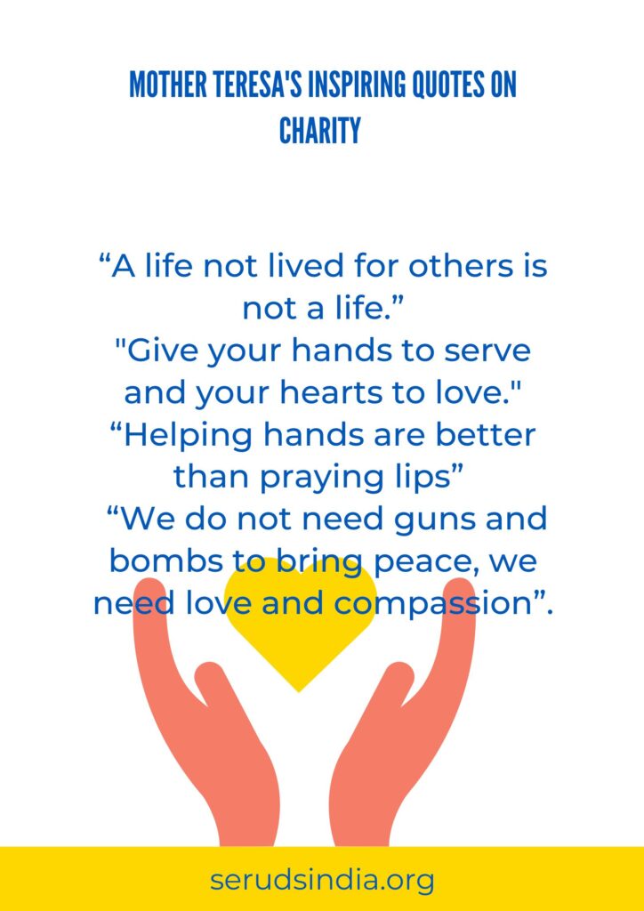 Mother Teresa's Inspiring Quotes on Charity and Service